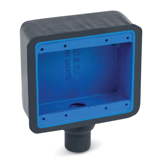 Product image for Ocal FD22-G 3/4" 2-Gang PVC-Coated FD Dead-End Box, Deep - Gray