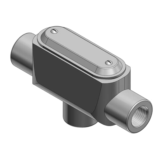 Product image for Thomas & Betts TB27CG-TB 3/4 Inch Form 7 Type TB Conduit Body with Cover and Gasket