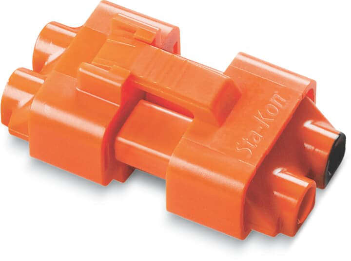 Product image for Thomas & Betts LD2P-D 18 to 12 AWG Push-In Orange Polycarbonate 2-Pole Luminaire Disconnect