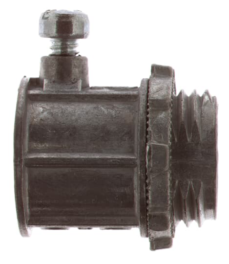 Product image for Steel City TC-221-SC 1/2" EMT Set-Screw Connector - Die-Cast Zinc - Non-Insulated