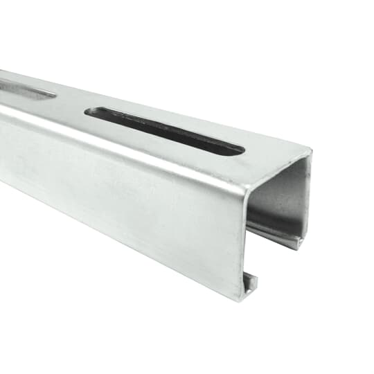 Product image for Superstrut B1400S-10EG 10' 14ga. Steel Channel w/ SilverGalv finish - Slotted