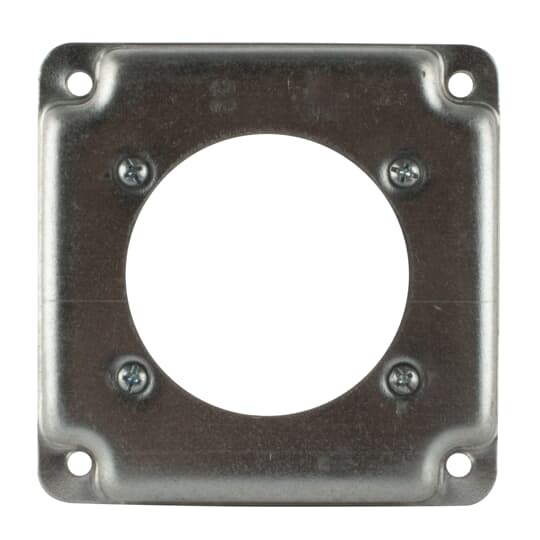 Product image for Steel City RS14-30 4 Inch Side 5 In. 2-15/32 Inch Diameter Hole Steel Square Box Cover