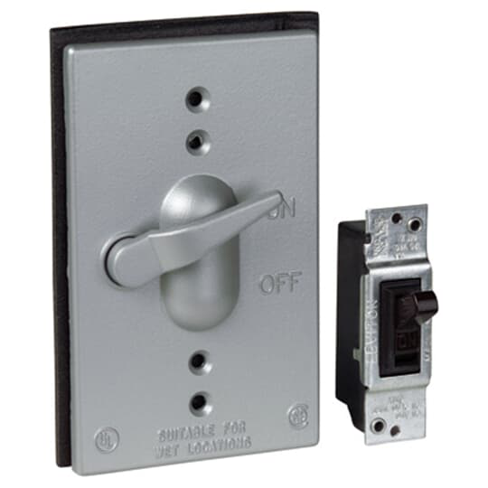 Product image for Red Dot SW1 1-Gang Lever Switch Cover