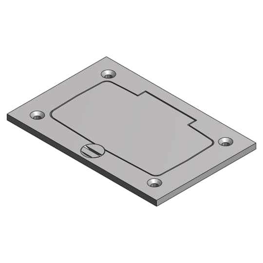 Product image for Steel City P64-GFCI-AL Aluminum GFCI 640/840 Cover Plate