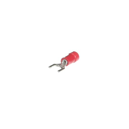 Product image for Thomas & Betts 18RA-10FL Vinyl-Insulated Locking Fork Terminal - #22-16, #10bolt
