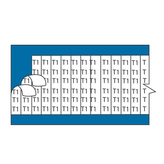 Product image for ABB WCT3S WMC VINYL CLOTH LEGEND T3