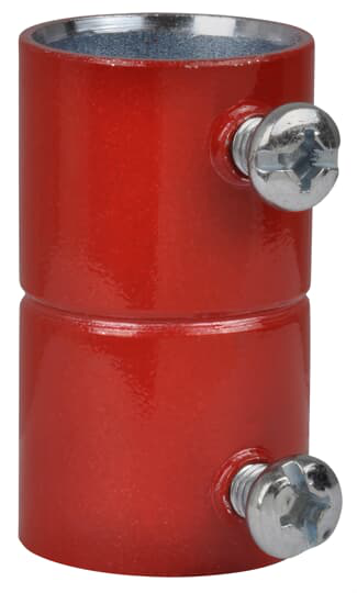 Product image for Steel City TK123A-FA 1" EMT Set Screw Coupling, Steel - RED Fire Alarm
