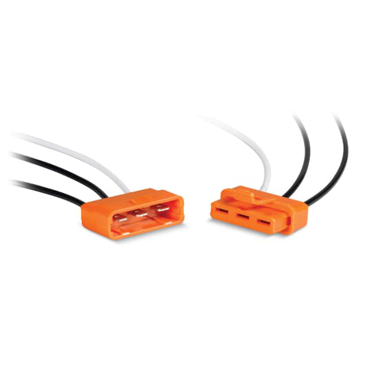 Product image for Thomas & Betts LD3-D 18 AWG Copper Lead 3-Pole Luminaire Orange Tiined Polycarbonate Disconnect