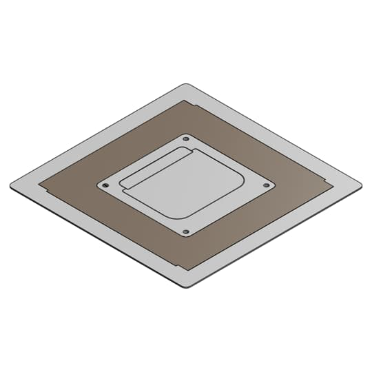 Product image for ABB 668-CST-BRN 668S METAL COVER -