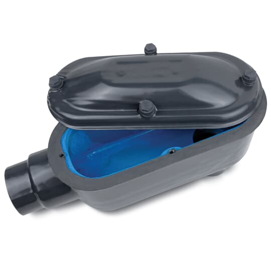 Ocal LB78G 21/2" PVCCoated OcalBlue® LBStyle Conduit Body, Form8