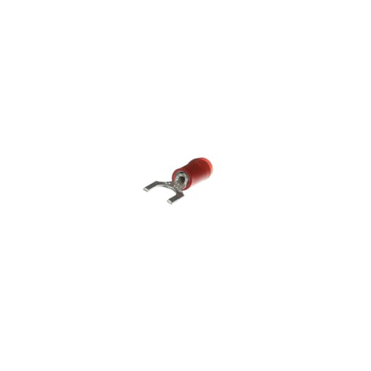 Product image for Thomas & Betts RA1153 #10 Bolt Hole 22-16 AWG Wire Range Red Insulated Nylon Fork Terminal