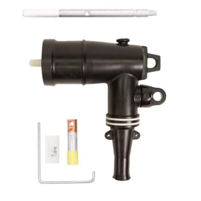 Product image for ABB Elastimold 162LR-D5250 15kV 200 Amp, Loadbreak Elbow Connector w/ Test Point, .890" - 1.220" Cable Insulation Diameter, 2/0 Stranded, 2/0 Solid Wire Size, Bi-Metal Compression Lug, No Sealing Kit