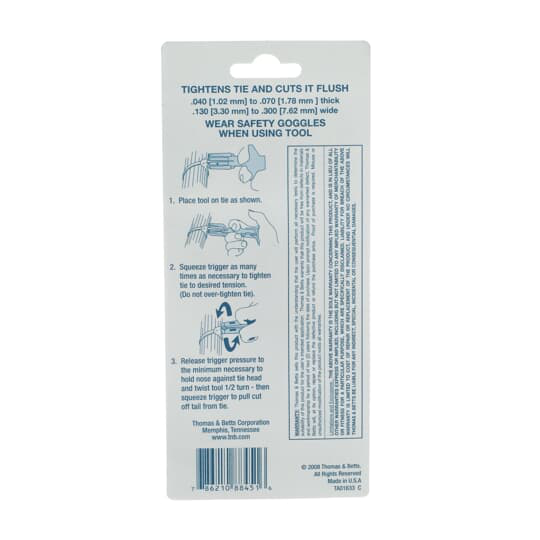 Thomas & Betts WT2TB Light Duty Hand Installation Tool, for Nylon