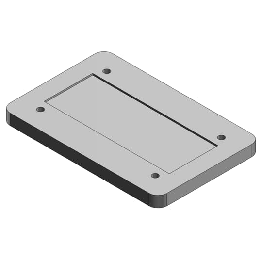 Product image for Thomas & Betts DS100G-TB 1-Gang FS/FD Blank Aluminum Cover