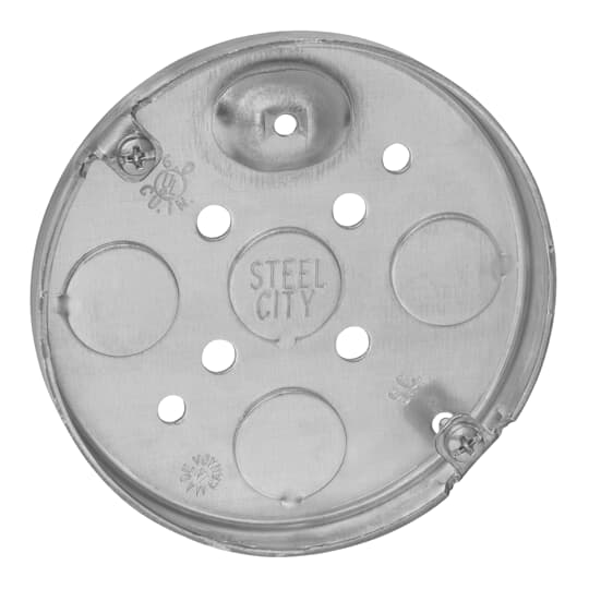 Mayer-DDS-4 IN.ROUND BX,STL,6CU,1/2-KO-1