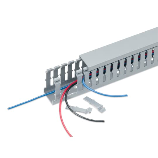 Product image for Thomas & Betts TY2X2WHW6 2" x 2" x 6' Wide Slot Wiring Duct, Halogen-Free, White