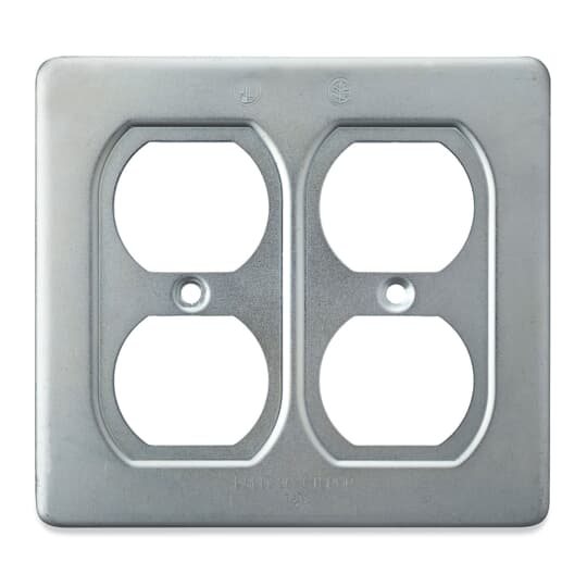 Product image for Thomas & Betts S232-TB 2-Gang FS/FD Duplex Receptacle Cover