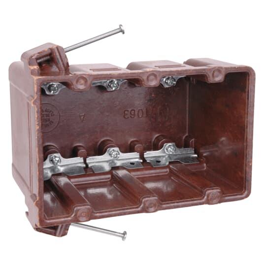 Product image for Carlon 1063-C 3-Gang 3-5/8 Deep Phenolic Electrical Box