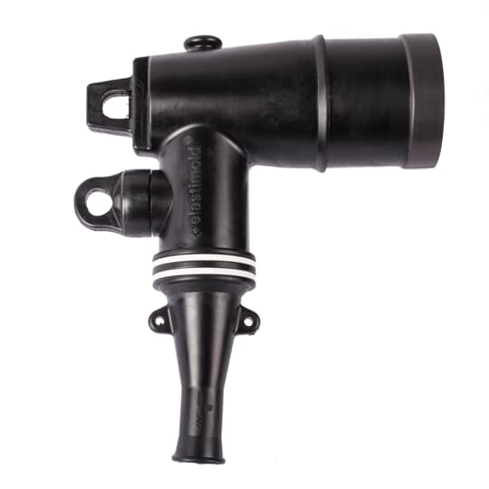 Product image for ABB Elastimold 162LR-B5250 15kV 200 Amp, Loadbreak Elbow Connector w/ Test Point, .635" - .905" Cable Insulation Diameter, 2/0 Stranded Wire Size, Bi-Metal Compression Lug