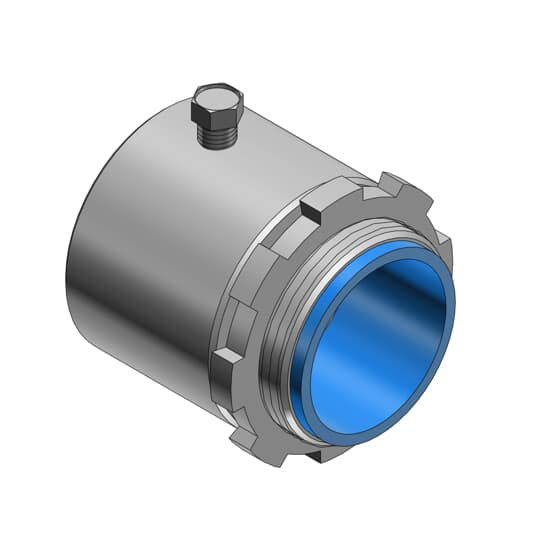 Product image for Thomas & Betts 8125 1/2" Rigid/IMC Insulated Set Screw Connector, Steel