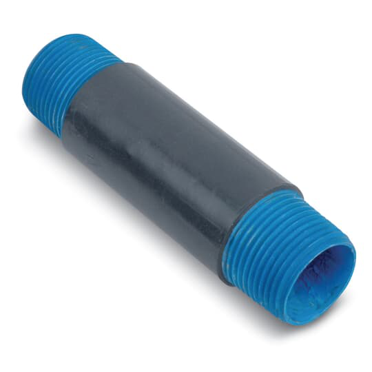 Product image for Ocal NPL3X6-G 3" x 6" PVC-Coated Conduit Nipple - Dark Gray