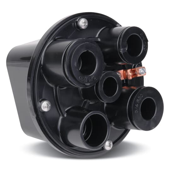 Product image for Red Dot SPJ-5 Black Die-Cast Solid Brass Screw Mount Square Swimming Pool Junction Box