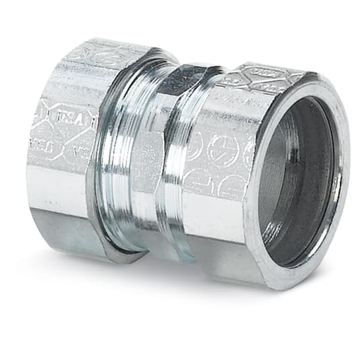 Product image for Steel City TK116US 2" EMT Compression Coupling, Steel (USA)