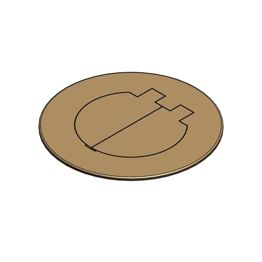 Product image for Carlon E97BR2D Dual Service Brass Floor Box Cover