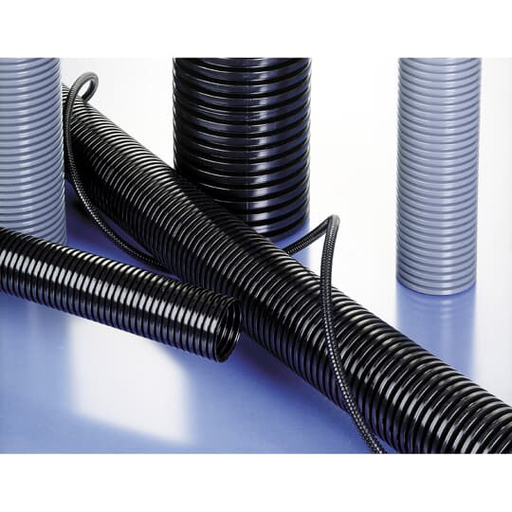 Product image for Carlon PCLT-23S.30 NW23 (25mm) PMAFLEX® Corrugated Conduit, Very Flexible, Medium-Grade, Grey (30m Length)