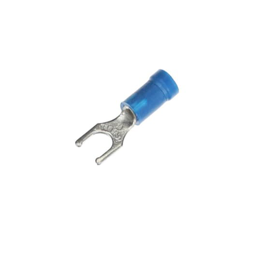 Product image for Thomas & Betts RB2257 Vinyl-Insulated Locking Fork Terminal - #18-14, #10bolt (1000/Box)