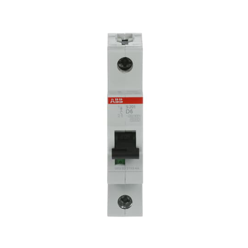 Product image for Thomas & Betts S201-D6 1-Pole 6 Amp Miniature Circuit Breaker