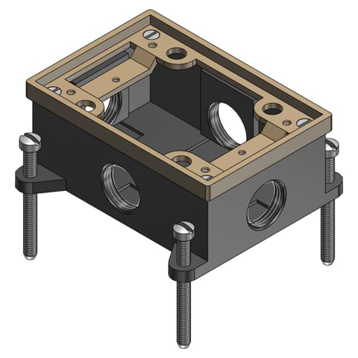 Product image for ABB 841 SC 1-G FLUSH SVC FLR-BX15CU