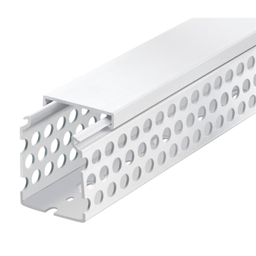 1.5X4 ROUND HOLE WHITE DUCT