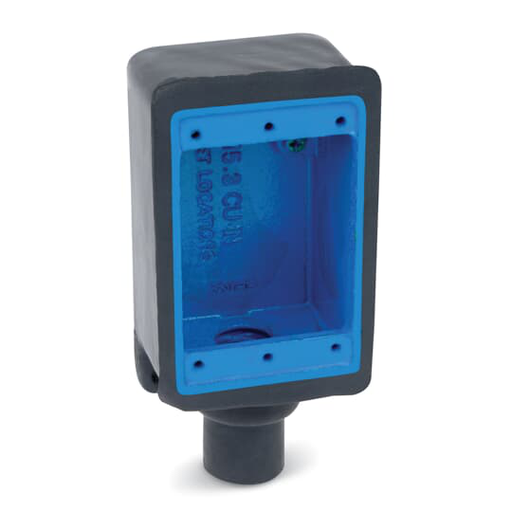 DEADEND BOX DEEP 1GNG 3/4IN BLU