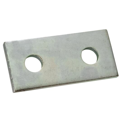 Product image for Superstrut AB206-EG Two-Hole Steel Splice Plate w/ SilverGalv finish