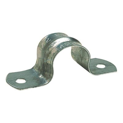 2 INCH STRAP,EMT,STL,2 HOLE