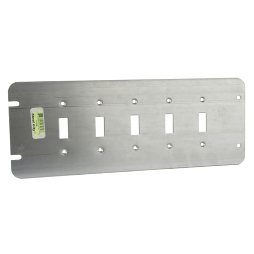 Product image for ABB 5 GCS 5 GANG COVER, TOGGLE SWIT