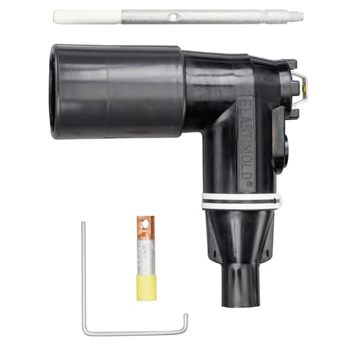 Product image for ABB Elastimold 375LR-J-5240 35kV 200 Amp, Loadbreak Elbow Connector without Test Point, Cable Insulation Diameter 0.980" to 1.180". Bi-Metal Compression Lug. Conductor Size AWG Compressed Stranded 1/0 /Solid 2/0 /mmSquared 53.49.