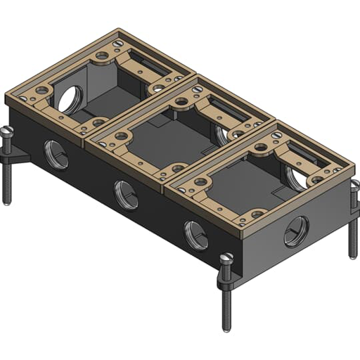 Product image for Steel City 843-SC Improved Design Floor Box
