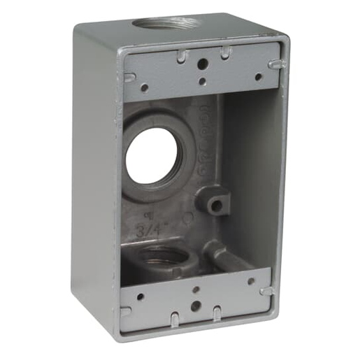 Product image for RD S105CN OUTDOOR RECT BOX 3X3/4 HO