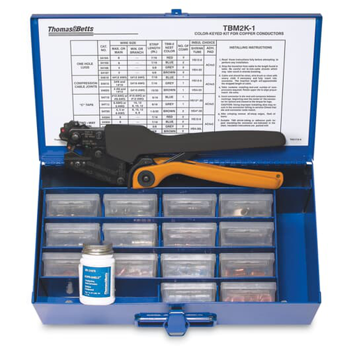 Product image for Thomas & Betts TBM2K-1 Tool and Connector Kit
