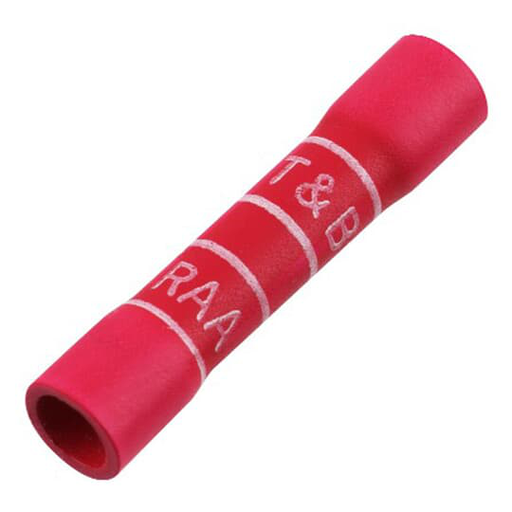 Product image for Thomas & Betts 2RB14XCP 16-14 AWG 10.1 Inch Expanded Insulated Vinyl Butt Splice