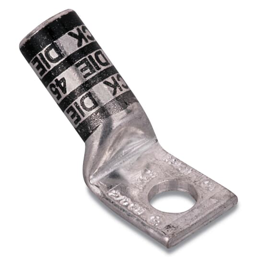 CU TP 1HL LUG 45D LONG 2/0 1/2B BLK