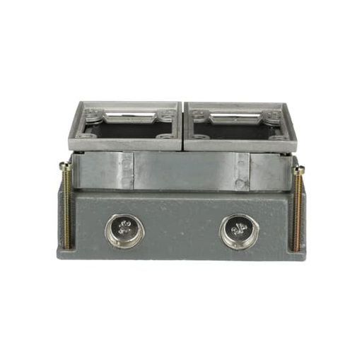 Product image for ABB 642 AL 2-G FLUSH FLR-BX HUB3/4I