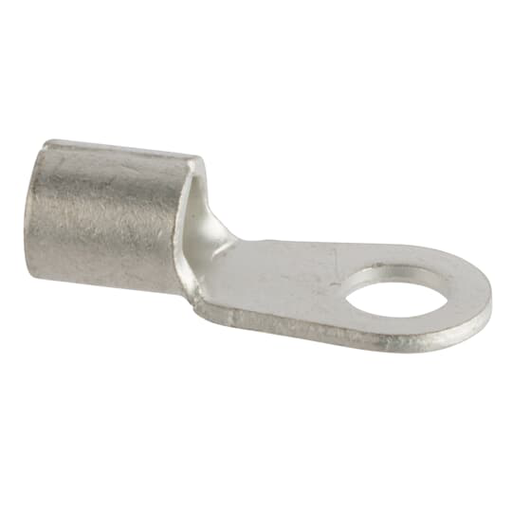 Product image for Thomas & Betts K6-14R-D 1/4 Inch Stud Size 6 AWG Non-Insulated Ring Terminal