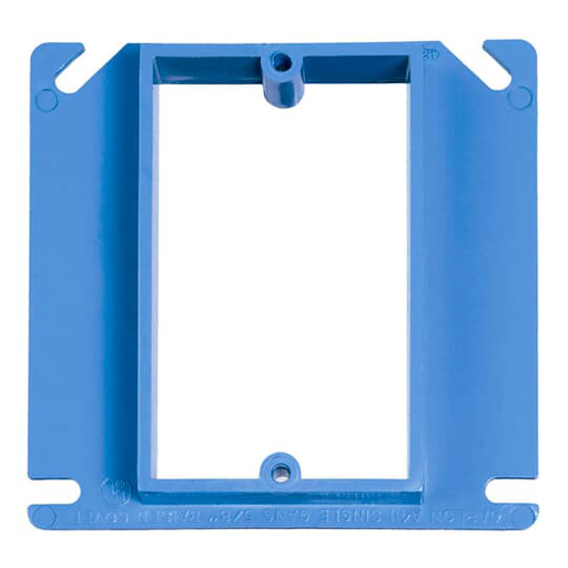 4 IN SQ 1.25 IN RAISED 1-GANG COVER