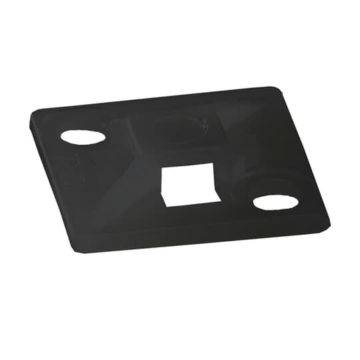 4-WAY MTG BASE .5X.5IN BLK NYL ADH