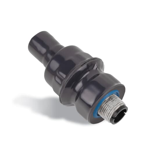 PVC CTD STE FITTING HUB 1IN GRY