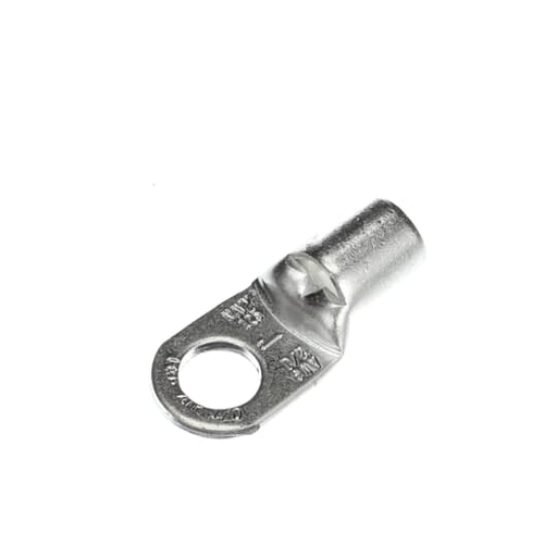 Product image for Thomas & Betts J975 1/0 an-2/0 Wire Range 1/2 Bolt Hole Non-Insulated Tubular Ring Terminal