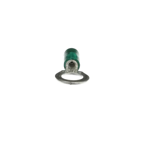Product image for Thomas & Betts 14RBC-38 3/8 Inch Bolt Hole 16-14 AWG Wire Range Insulated Vinyl Heavy Duty Ring Terminal